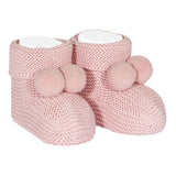 Babbucce In Caldo Cotone Punto Legaccio Con Pompon Neonato/a CONDOR 2916 - Condor - LuxuryKids
