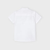 Camicia Mezza Manica Con Colletto Coreano In Misto Lino Bambino MAYORAL 3161 - MAYORAL - Luxury Kids