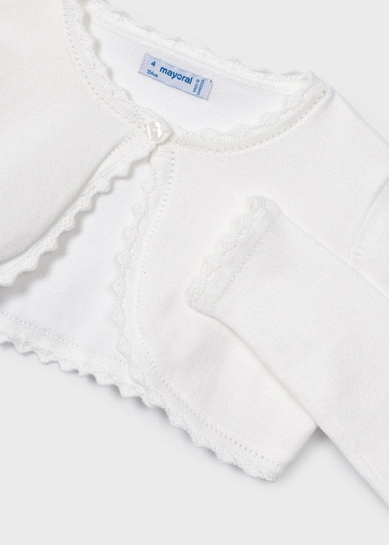 Coprispalle In Filo Di Cotone Bambina MAYORAL 320 - MAYORAL - Luxury Kids