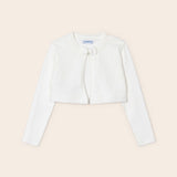 Cardigan Tricot In filo Di Cotone Sostenibile Bambina MAYORAL 321 - MAYORAL - Luxury Kids