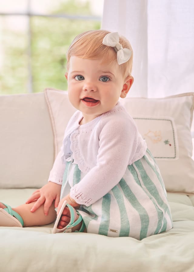 Coprispalle Tricot In Filo Di Cotone Sostenibile Neonata MAYORAL 318 - MAYORAL - Luxury Kids