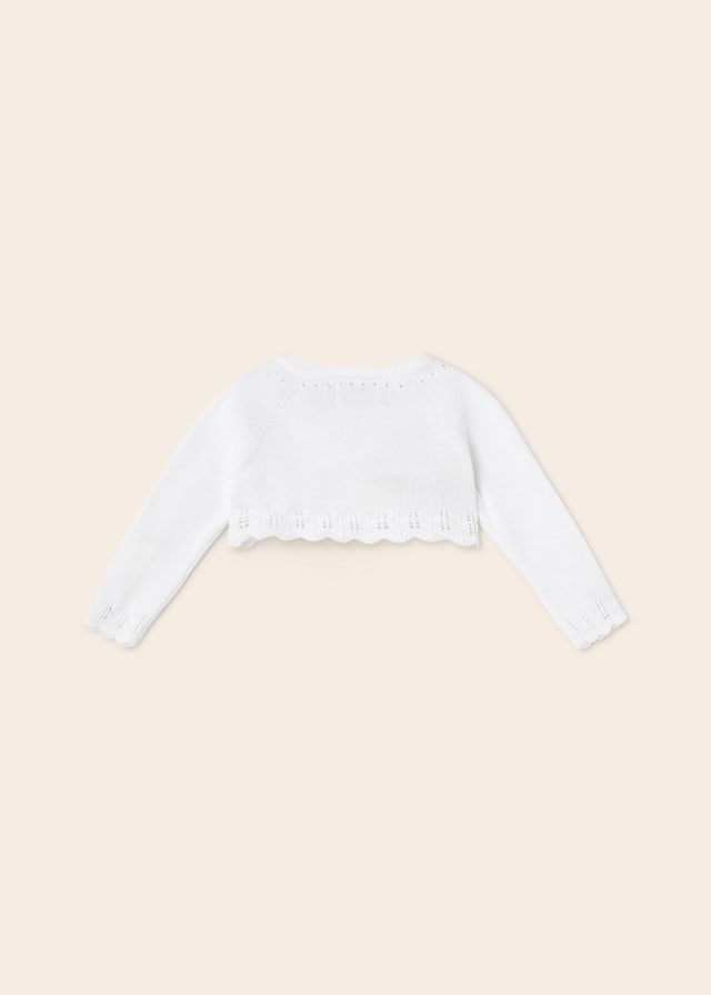 Coprispalle Tricot In Filo Di Cotone Sostenibile Neonata MAYORAL 318 - MAYORAL - Luxury Kids