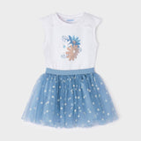 Completo Con Gonna In Tulle Bambina MAYORAL 3950 - MAYORAL - Luxury Kids