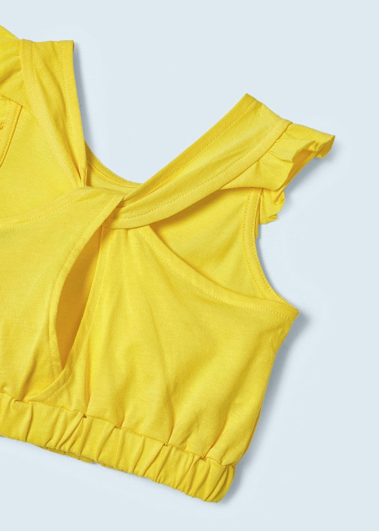 Completo Con Shorts Stampati In Cotone Bambina MAYORAL 3214 - MAYORAL - Luxury Kids