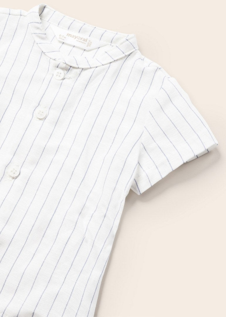 Completo Con Bermuda E Camicia In Misto Lino Neonato MAYORAL 1262 - MAYORAL - Luxury Kids