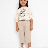 Felpa Con Applicazione In Cotone Sostenibile Bambina MAYORAL 3435 - MAYORAL - Luxury Kids