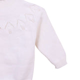 Cardigan In Filo Di Cotone Panna Con Traforature Neonato/a WEDOBLE V2303308A