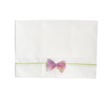 Lenzuolino Per Carrozzina In Cotone Bianco Neonata NINNAOH E23LE5 - NINNAOH - Luxury Kids