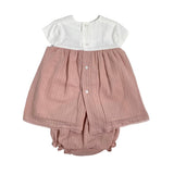 Abito con Culotte in Cotone Neonata DEL SUR 0371