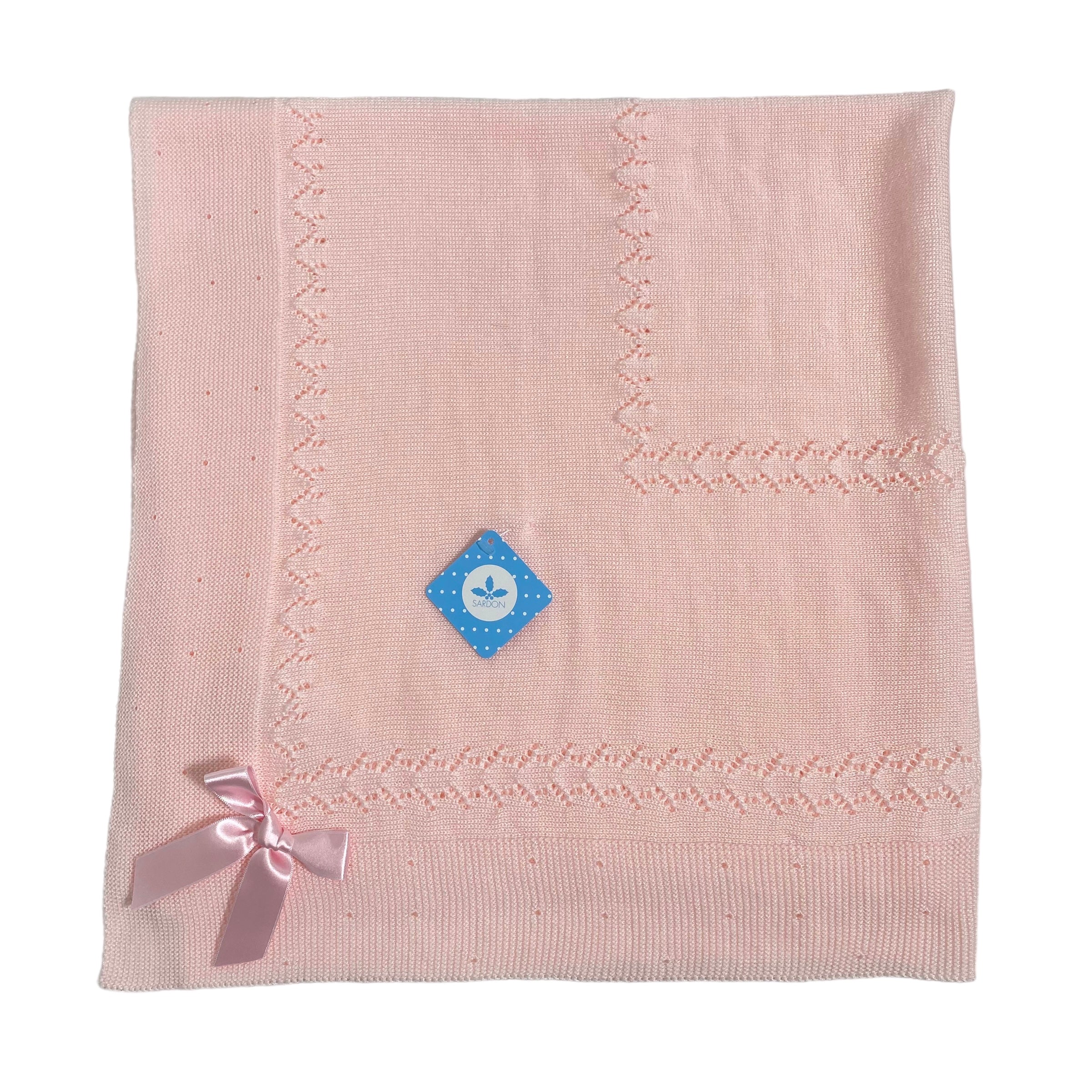 Coperta Scialle In Tessuto Anallergico Acrilico Neonato/a SARDON AM703 - SARDON - Luxury Kids