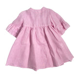 Abito A Camicia In Lino Neonata LA SARTORIA DEI PICCOLI L332