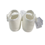 Scarpe Da Culla Modello Ballerina In Tessuto Con Pizzo Neonata BABY CHIC 2627 - Baby Chic - Luxury Kids