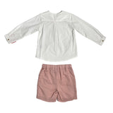 Elegantes Outfit mit Bermudashorts und Baumwollhemd für Kinder DEL SUR 1242