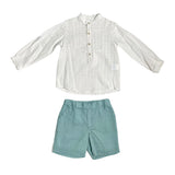 Elegantes Outfit mit Bermudashorts und Baumwollhemd für Kinder DEL SUR 1241