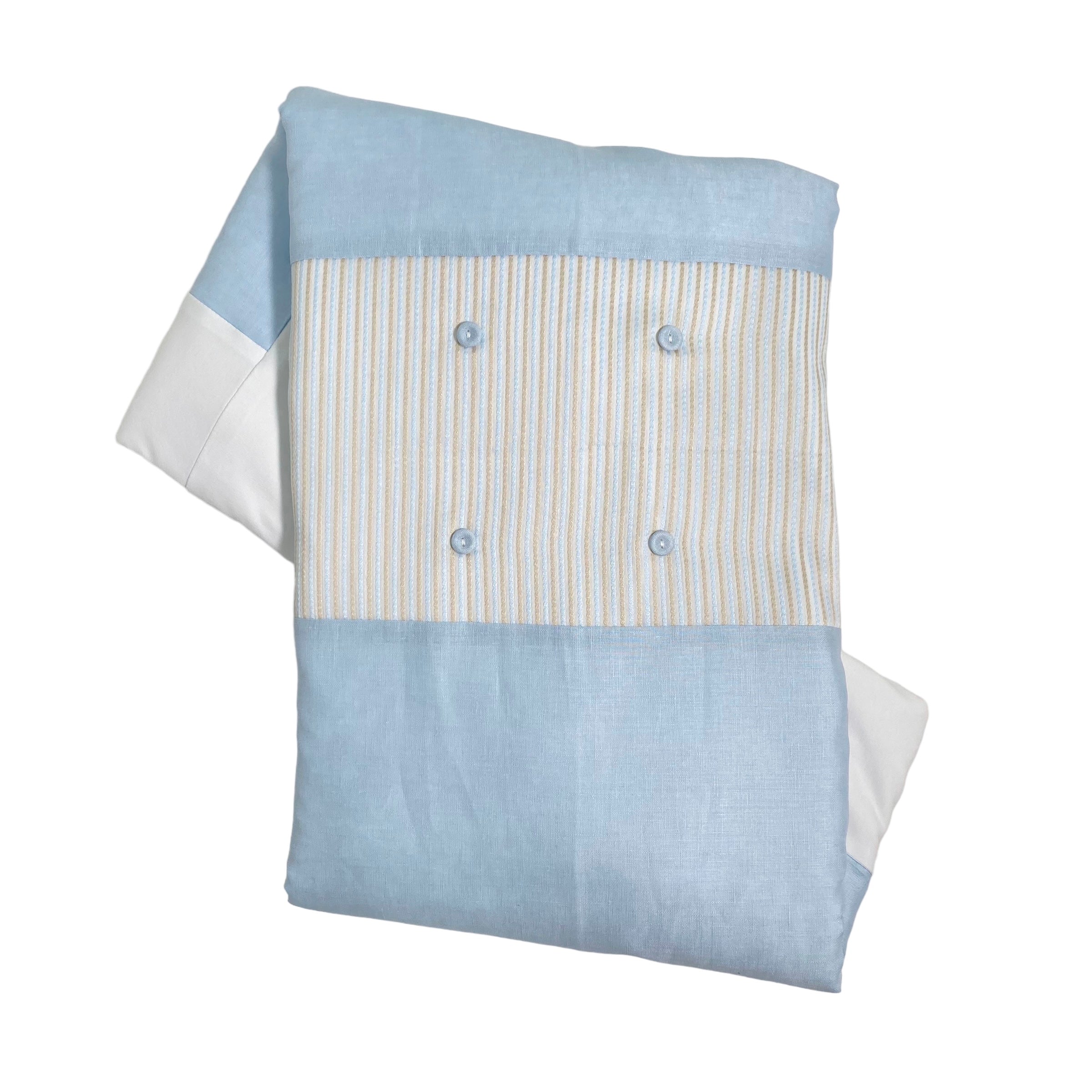 Coperta Imbottita Sfoderabile In Lino Neonato LA SARTORIA DEI PICCOLI LC304 - LA SARTORIA DEI PICCOLI - Luxury Kids