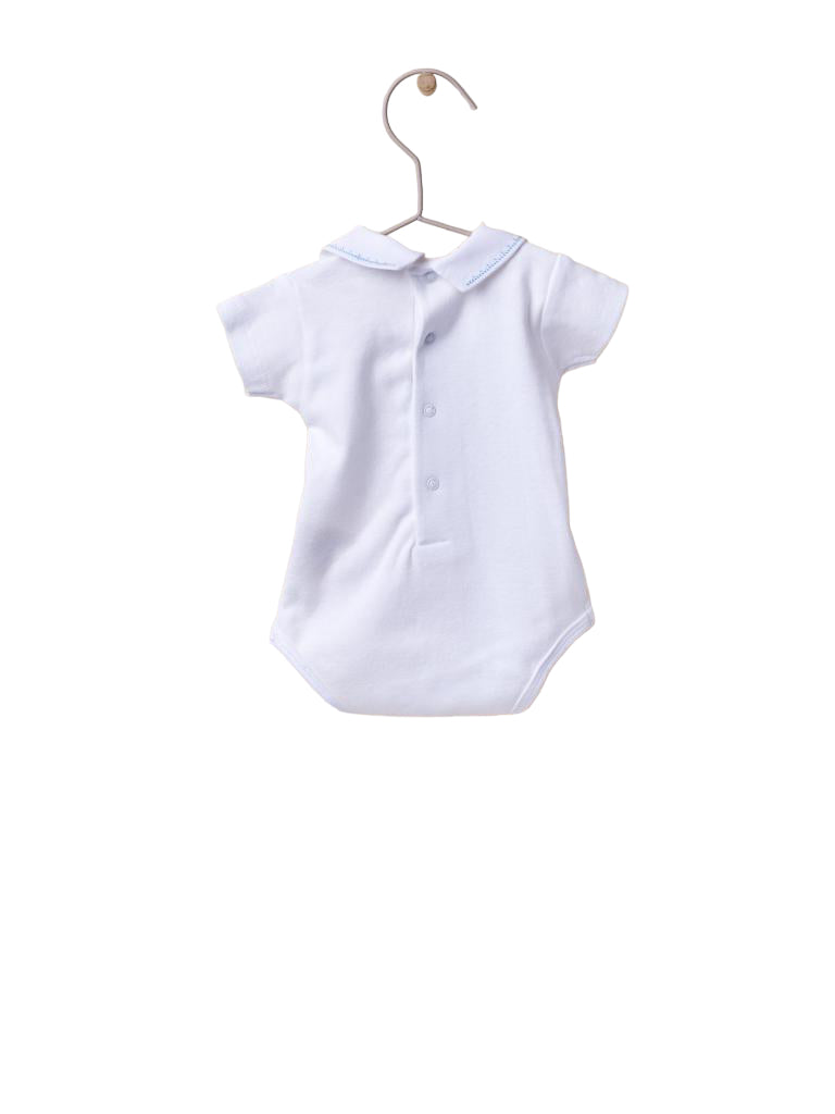 Completo Con Salopette In Filo Di Cotone Neonato WEDOBLE V2303310A - WEDOBLE - Luxury Kids