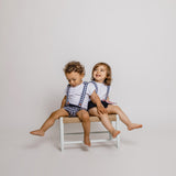 Completo Maglia con Culotte con Bretelle in Cotone Neonata CALAMARO 17840