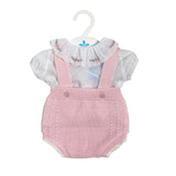 Pagliaccetto In Tessuto Anallergico Acrilico Con Camicia In Cotone Neonata SARDON MC204 - SARDON - Luxury Kids