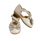 Scarpe Primi Passi Modello Ballerina Aperte Ai Lati In Pelle Neonata RIZITOS B2611 - RIZITOS - Luxury Kids