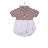 Pagliaccetto Intero In Filo E Cotone Neonato WEDOBLE V2305405A - WEDOBLE - Luxury Kids