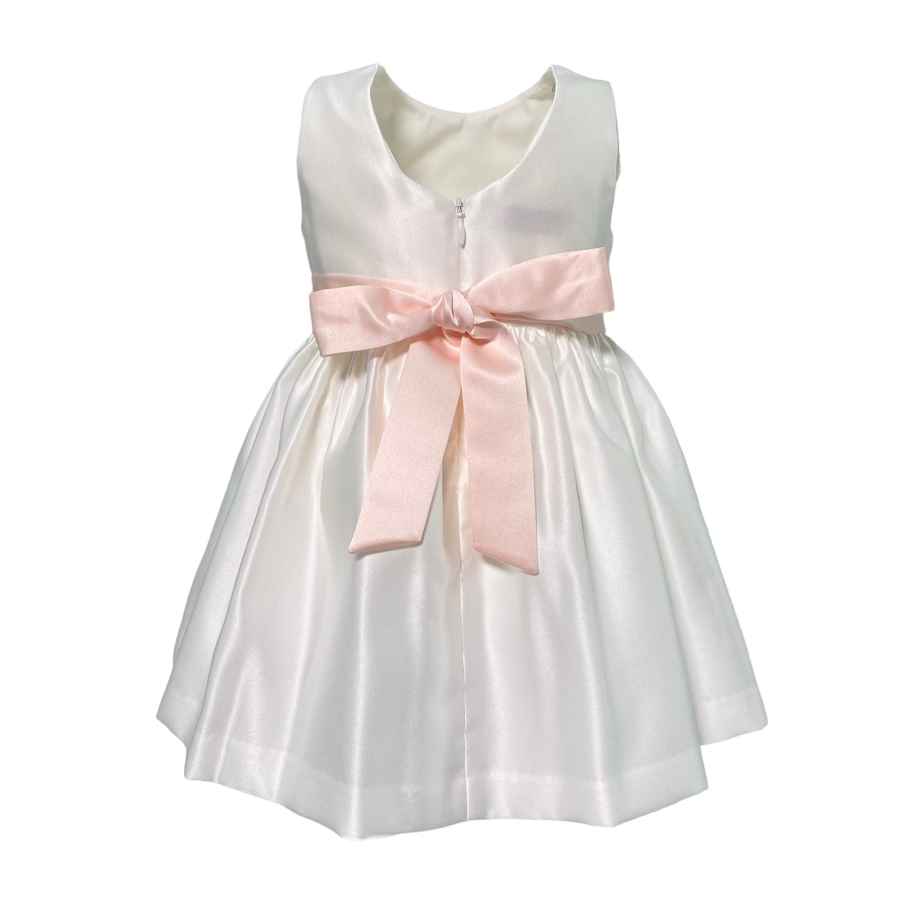 Abito Elegante Smanicato In Rasatello Bambina PETIT 2015659 - PETIT - Luxury Kids