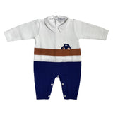 Tutina Intera In Filo Di Cotone Con Macchinine Neonato I DELFI 2170D