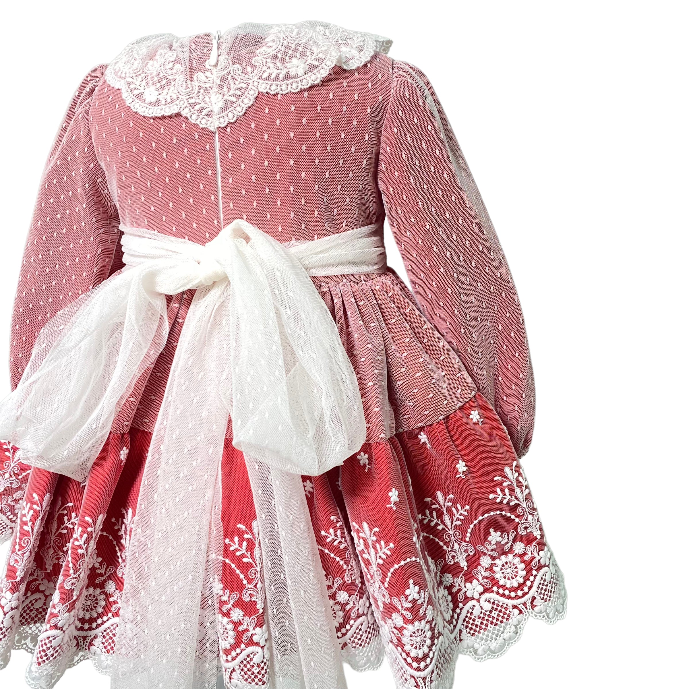 Abito Elegante Manica Lunga Bambina MIMOSA ALMENDRA - MIMOSA - LuxuryKids