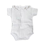 Body In Cotone Mezza Manica Con Collo Rouche Neonata WEDOBLE V2309616G
