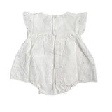 Pagliaccetto In Pizzo San Gallo Neonata TETO E TATTA PA4790 - TETO E TATTA - Luxury Kids