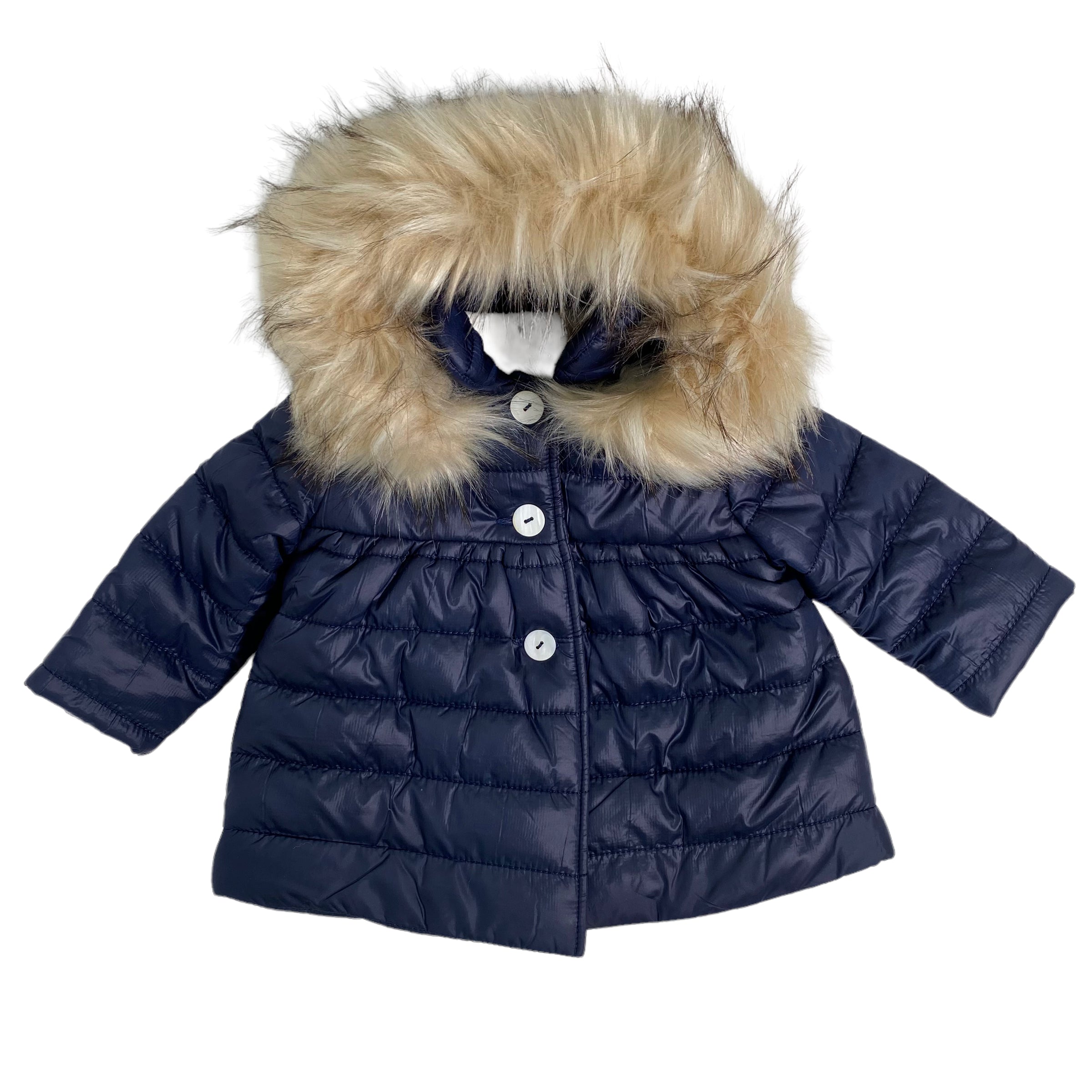 Giubbotto Imbottito Svasato Con Cappuccio Bambina VALENTINA BEBES CWA222 - VALENTINA BEBES - LuxuryKids