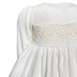 Abito Elegante In Velluto E Pizzo Neonata TETO E TATTA VE2498B - TETO E TATTA - LuxuryKids