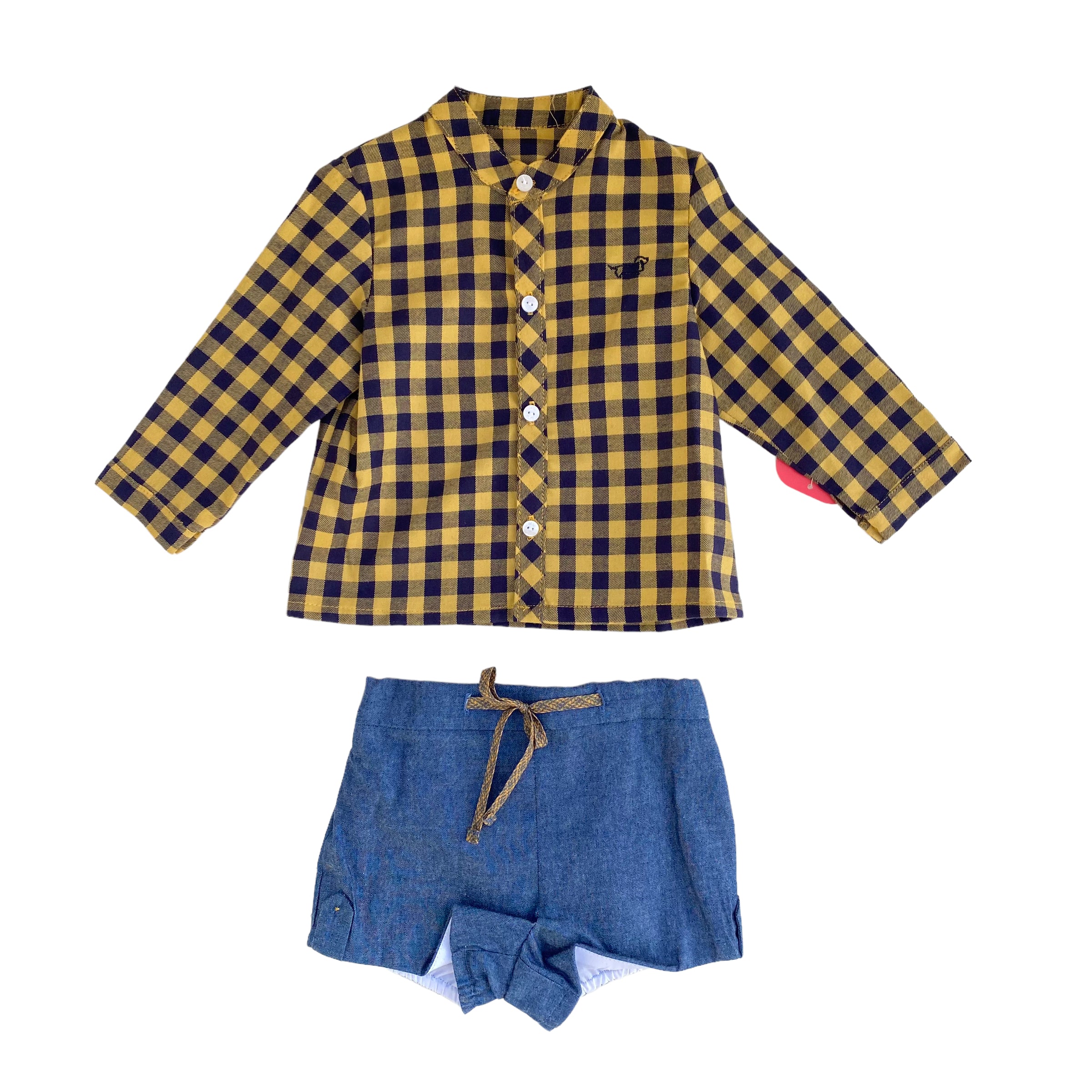 Completo In Caldo Cotone Con Bermuda Neonato DEL SUR 1874 - DEL SUR - LuxuryKids