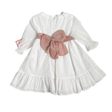 Elegantes Kleid mit langen Ärmeln aus Tüll für Mädchen DEL SUR 0550