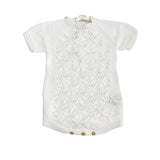 Pagliaccetto Intero In Filo Di Cotone Con Traforature Neonato/a WEDOBLE V2304305B - WEDOBLE - Luxury Kids