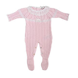 Tutina Intera In Filo Di Cotone Traforata Neonata DR KID DK160 - DR KID - Luxury Kids