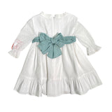 Elegantes Kleid mit langen Ärmeln aus Tüll für Mädchen DEL SUR 0550