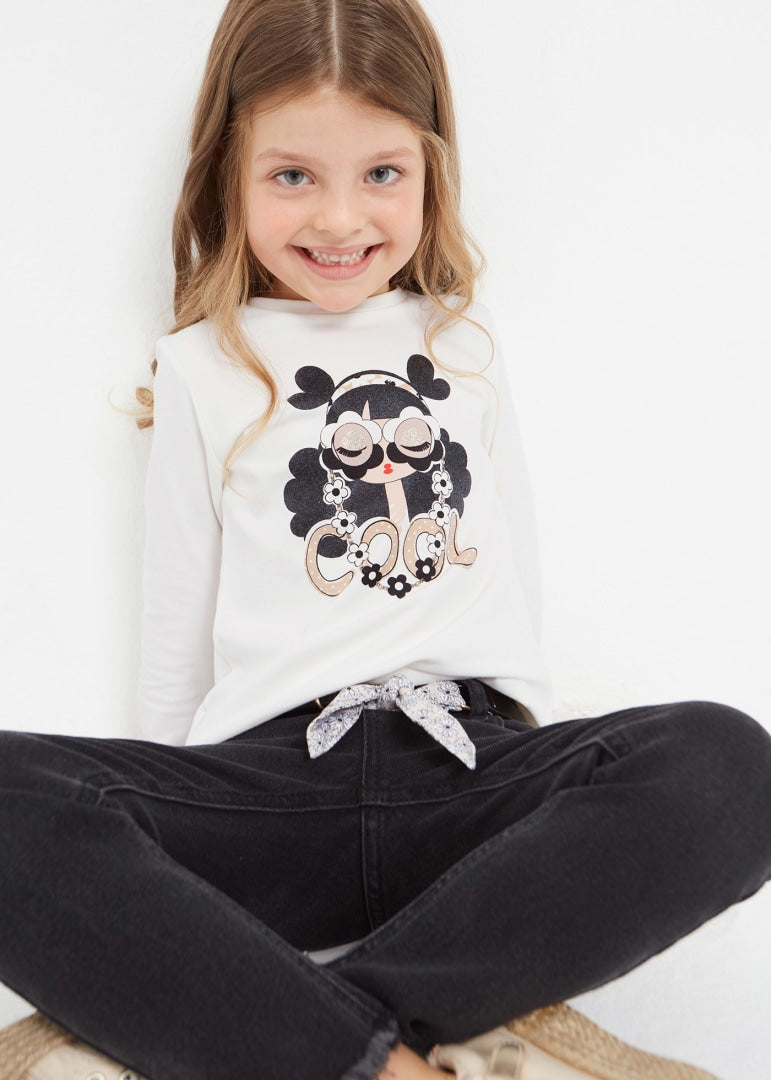 Jeans Lungo Skinny Con Cintura Bambina MAYORAL 3509 - MAYORAL - Luxury Kids