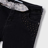 Jeans Lungo Skinny Con Cintura Bambina MAYORAL 3509 - MAYORAL - Luxury Kids