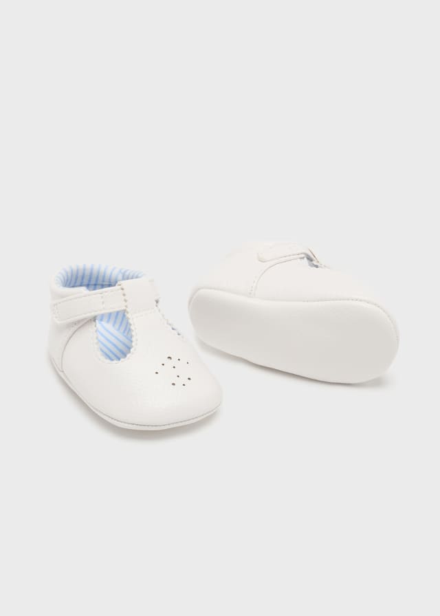 Scarpe Da Culla In Ecopelle Con Velcro Neonato MAYORAL 9621 - MAYORAL - Luxury Kids