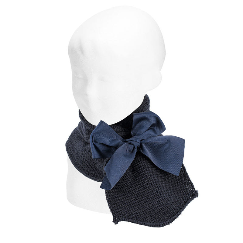 Sciarpa Incrociata A Punto Legaccio E Fiocco Grande Bambina CONDOR 50438 - Condor - LuxuryKids