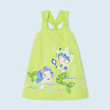 Abito Con Applicazioni In Cotone Sostenibile Bambina MAYORAL 3944 - MAYORAL - Luxury Kids