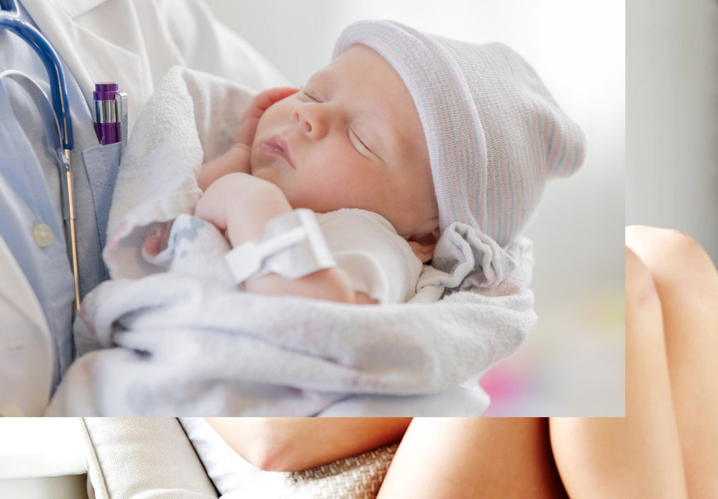 La prima visita al neonato il giorno dopo la nascita.