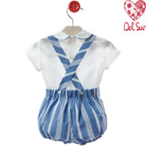 Pagliaccetto Con Camicia In Cotone Neonato DEL SUR 0038