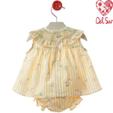 Abito Corto Smanicato Con Culotte Stampato Neonata DEL SUR 0070
