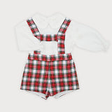 Completo Scozzese In Caldo Cotone Neonato SARDON AB09