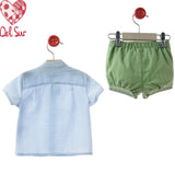 Completo Con Bermuda E Camicia Neonato DEL SUR 0279