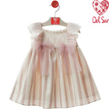 Abito Smanicato A Righe Bambina DEL SUR 0555