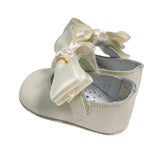 Ballerina Culla in Pelle con Fiocco Neonata 339S