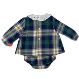 Abito Svasato Con Culotte In Caldo cotone Scozzese Neonata DEL SUR 2074