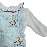 Pagliaccetto Due Pezzi In Caldo Cotone Neonata YOEDU 1801